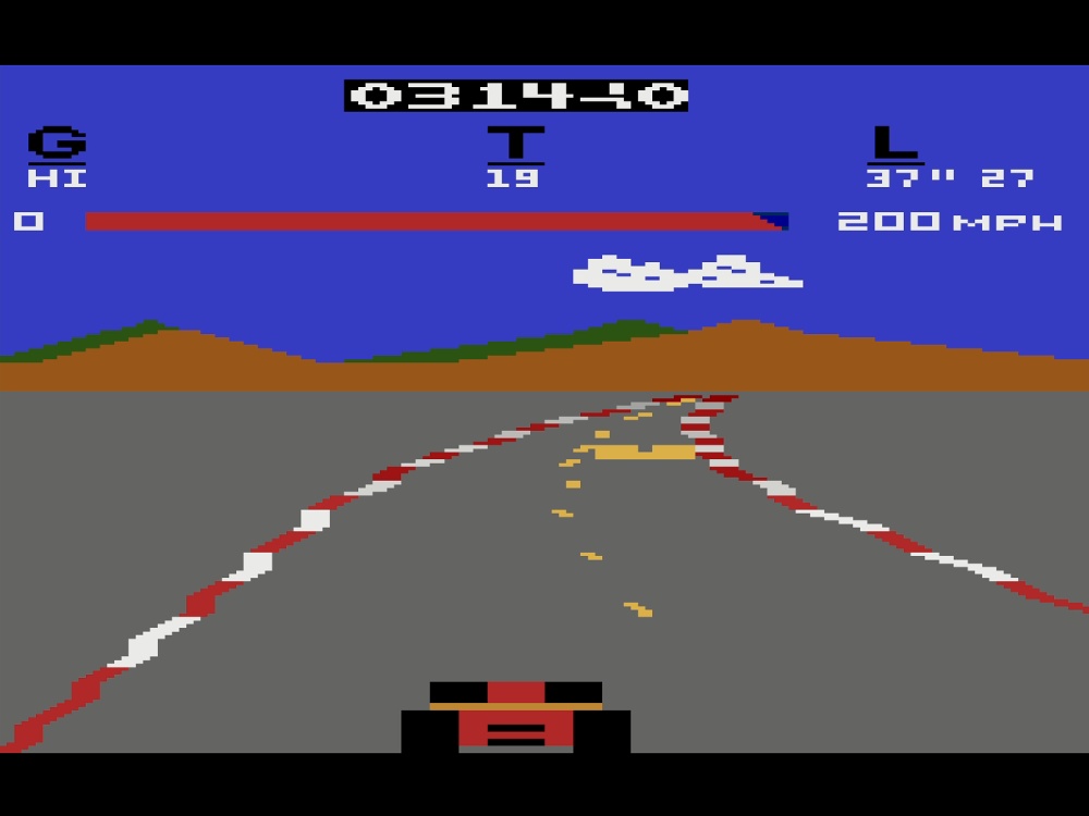 Title Screen of Pole Position for Atari 2600